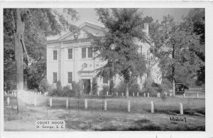 F78/ St George South Carolina Postcard c1940s County Court House