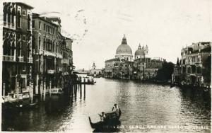Italy - Venice, Grand Canal  RPPC
