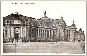 PARIS - Le Grand Palais France Front Building Antique Postcard