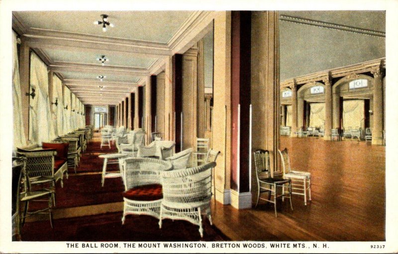 New Hampshire White Mountains Bretton Woods The Mount Washington Ball Room Cu...