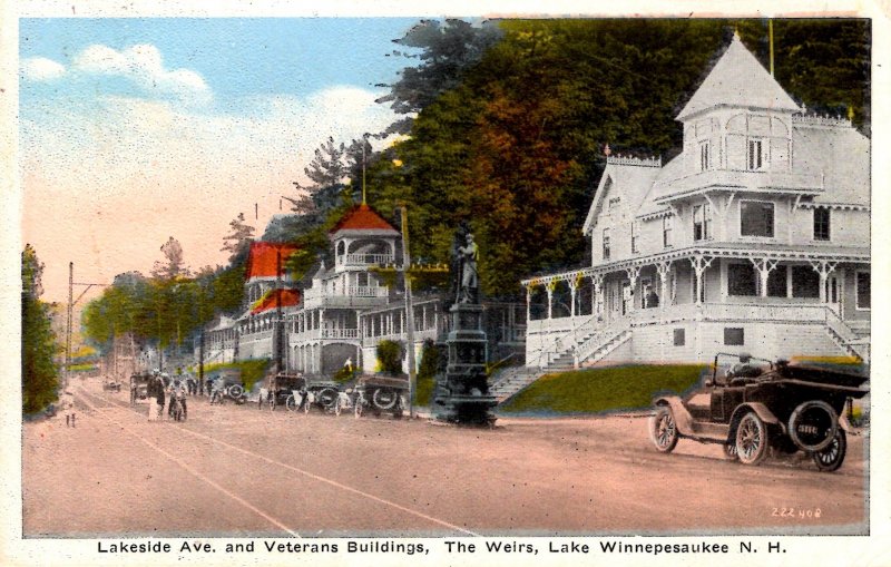 Lake Winnepesaukee, New Hampshire - Lakeside Ave & Veterans Bldg. - The Weirs