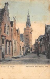 Monnikendam North Holland Netherlands c1906 Postcard Kerkstraat by Jos Nuss