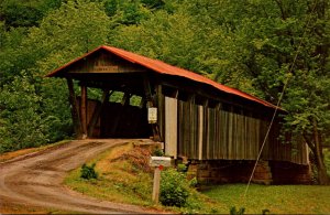 Covered Bridge Helmick Covered Bridge Over Killbuck Creek Helmlick Ohio