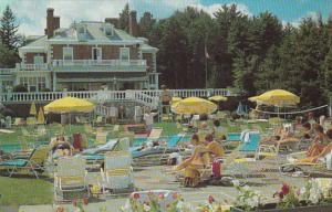 Massachusetts Lenox Eastover Resort Poolside Scene