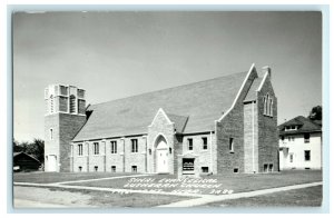 c1950's Sinai Evangelical Lutheran Church Fremont Nebraska RPPC Photo Postcard 