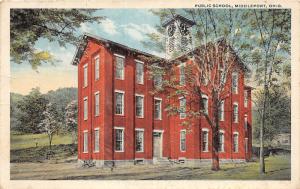 E58/ Middleport Meigs County Ohio Postcard c1910 Public School Building 11