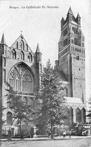 BF34574 bruges la cathedrale st  sauveur   belgium  front/back scan