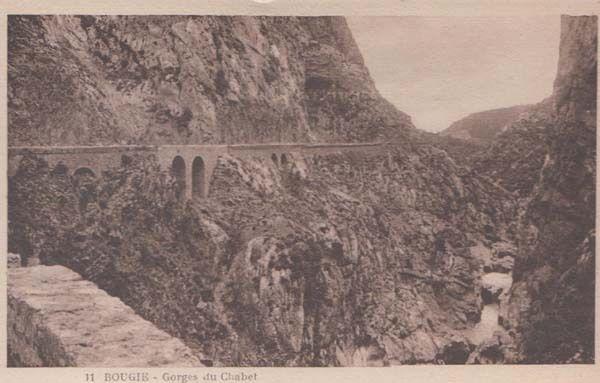 Gorges Du Chabet 11 Bougie Algeria Antique Algerian Mediterranean Old Postcard