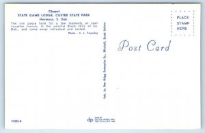 HERMOSA, SD South Dakota ~ CHAPEL State Game Lodge c1960s Postcard