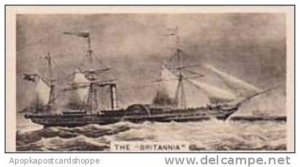 Carreras Vintage Cigarette Card Notable Ships 1929 No 15 The  Britannia