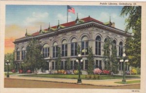 Public Library Galesburg Illinois Curteich