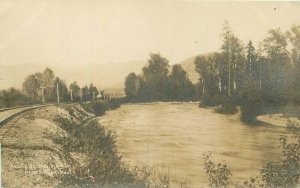C-1910 Stregis Montana River Railroad Postcard 21-5201