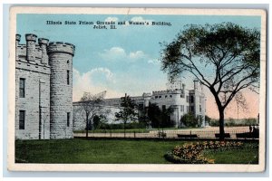 Joliet Illinois IL Postcard Illinois State Prison Grounds Women's Building c1918