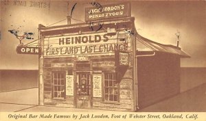 Heinolds' First and Last Chance Bar made famous by Jack London Oakland CA