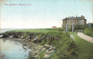 The Breakers Newport RI Vintage Postcard Robbins Bros. Early 1900s Mansion