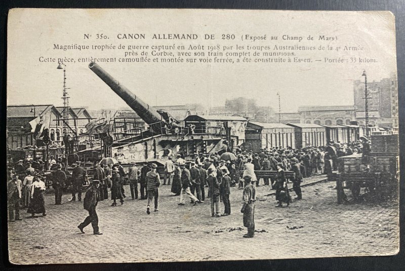 Mint France Real Picture Postcard RPPC German Canon Camp Mars Exhibition