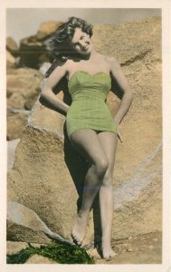 Beautiful Corinne Calvet French Movie Actress 1950s RPPC Photo Postcard 22-7516