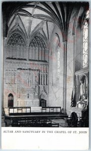 c1910s Washington DC St. John Cathedral Chapel Church Altar Photo Horydezak A189