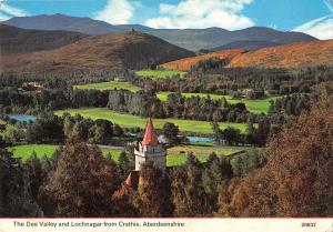 BR91190 the dee valley and lochnagar from crathie aberdeenshire scotland