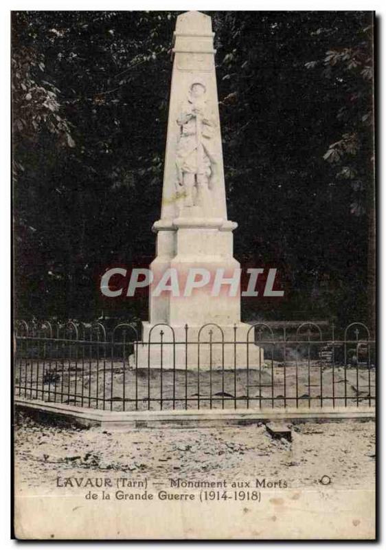 Lavaur - War memorial - Old Postcard