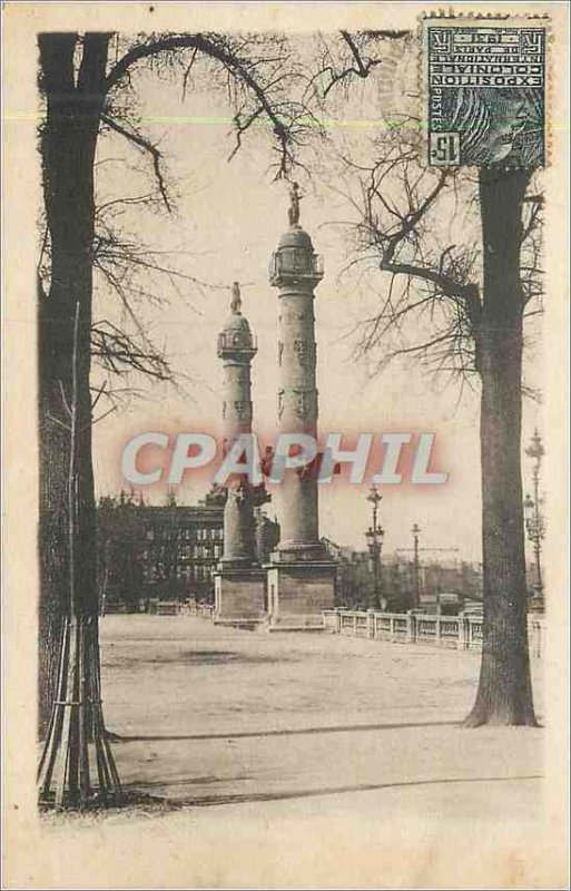 Postcard Old Bordeaux Colones Rostral