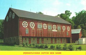 USA Pennsylvania Dutch Hex Barn Dutch Country Chrome Postcard 04.04