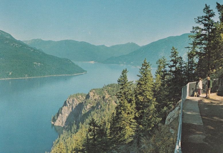 Highway 6 British Columbia Kootenay Country Slocan Lake Canada Postcard