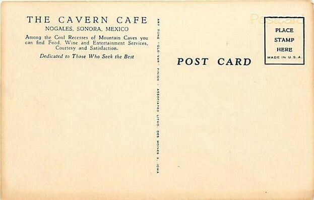 Mexico, Nogales, Sonora, The Cavern Cafe, Associated Litho