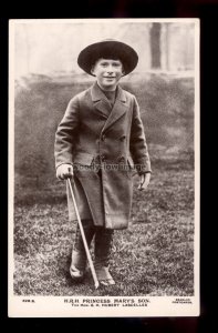 r3933 - Young George Henry Hubert Lascelles, as a Country Lad!! - postcard