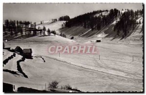 Modern Postcard Beuil Launes The jump track and ski lift Launes