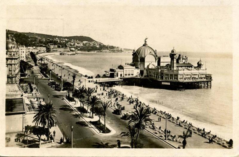 France - Nice. Paalais de la Jetee. Promenade des Anglais - RPPC