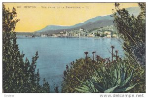 Vue Prise De La Frontiere, MENTON (Alpes Maritimes), France, 1900-1910s