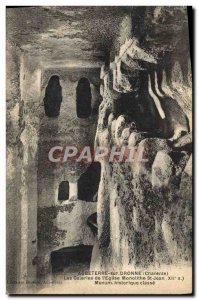Old Postcard Aubeterre Sur Dronne Galleries of & # 39eglise monolith St Jean