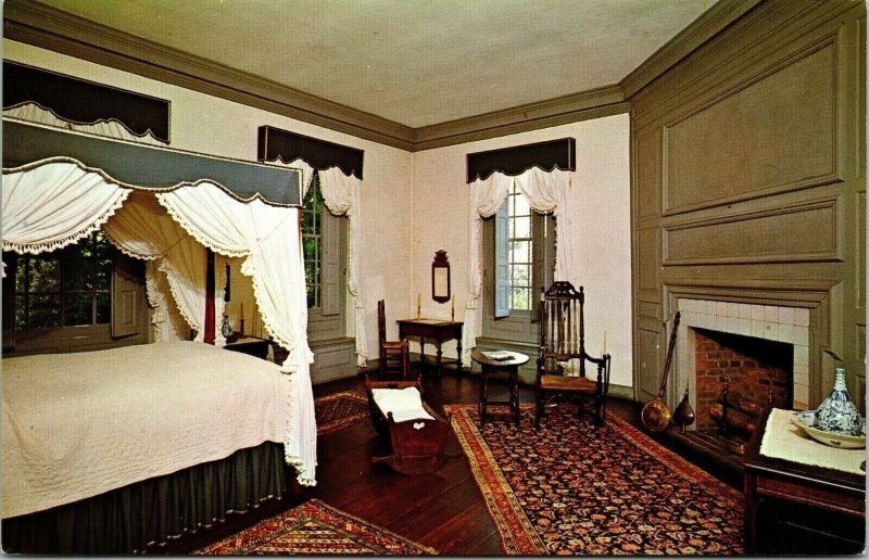Madame Trents Bedroom William House Trenton NJ New Jersey Postcard Koppel VTG 