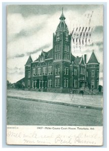 1906 Miller County Court House Street View Texarkana Arkansas AR Postcard