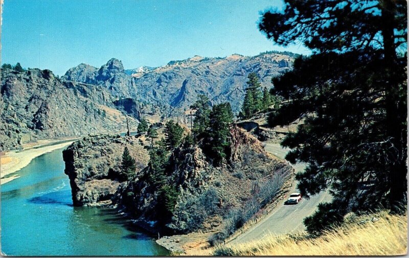 Wolf Creek Canyon Missouri River Mountains Forestry Lake Car Postcard Unused UNP 