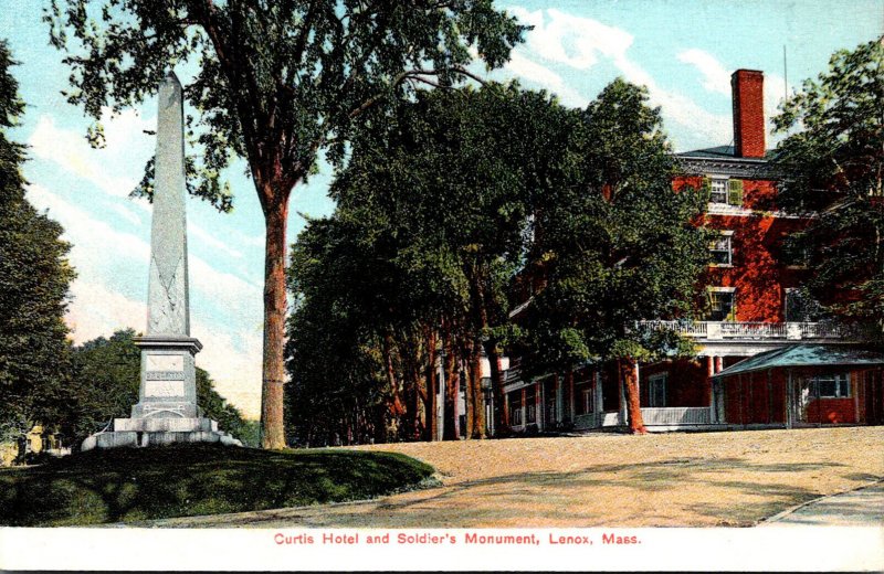 Massachusetts Lenox Curtis Hotel and Soldier's Monument