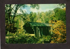 VT Covered Bridge Near Amsden Vermont Postcard