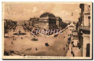 Bordeaux - Allees de Tourny Learning XXX Juillet - Old Postcard