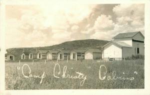 Camp Christy Scott City Kansas RPPC Photo Postcard 5132