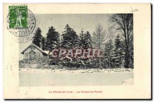 Old Postcard Winter Chalet La Chaux de Fonds