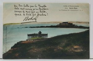 France Cote d'Emeraude Saint Malo Le Tombeau de Chateaubriand Postcard L7