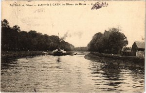 CPA CAEN L'Arrivee a Caen du Bateau du Havre - Les Bords de l'Orne (1258449)