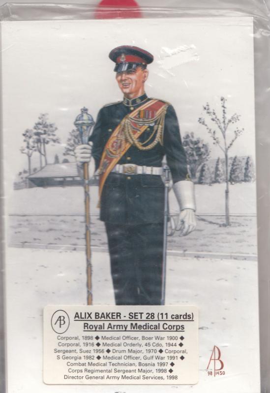 Royal Army Military Corps Uniform Military 11x Set Of Postcard s NEW SEALED