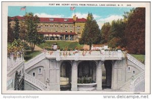 Fort William Henry Hotel From Pergola Lake George New York 1903 Curteich