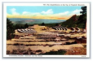 Ampitheatre at Flagstaff Mountain Flagstaff Arizona AZ UNP Linen Postcard S12