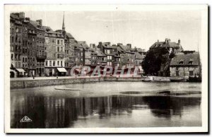 Postcard Old Honfleur Quai Saint E Catherine and Lieutenancy