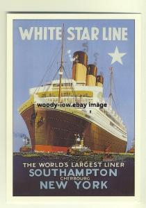 ad2282 - White Star Line , Majestic - modern poster advert postcard