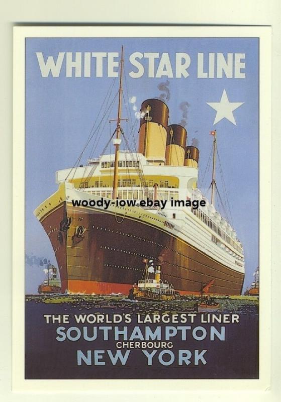 ad2282 - White Star Line , Majestic - modern poster advert postcard
