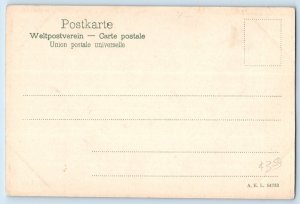 Leipzig Saxony Germany Postcard Town Hall South Side Tap Cellar c1905